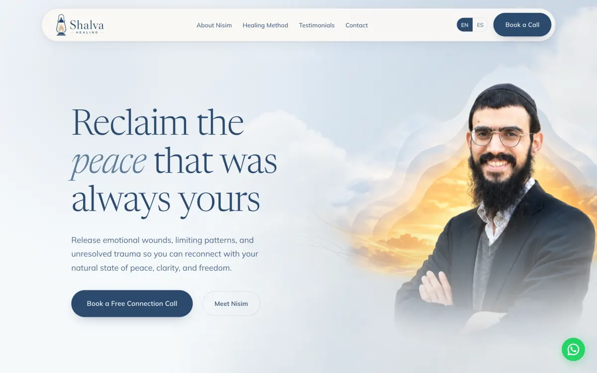 Shalva Healing website